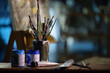 © View Stock - Studio art supplies