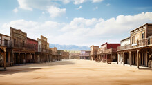 Western Town With Saloons, Generative Ai