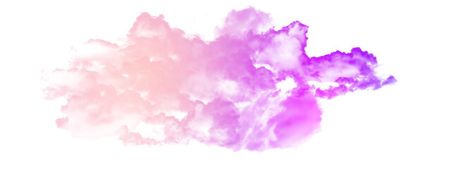 Wall Mural - Abstract cloud illuminated with neon light with Isolate background
