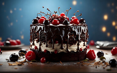 Black Forest Cake Delicious Cake food professional photography