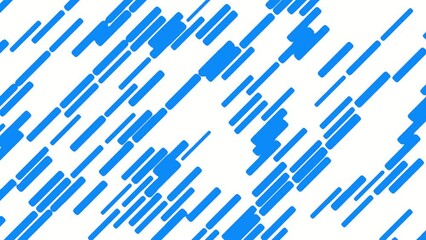 Poster - White-blue abstract background or video screensaver from dynamic structures. Rendering animation.