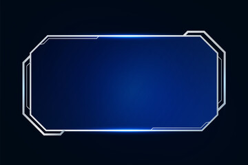 Sci fi futuristic user interface, HUD template frame design, Technology abstract background