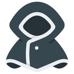 Sticker - cloak flat icon