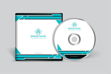 Wall Mural - Clean and blue color CD cover template