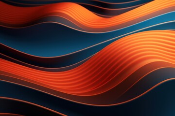 Aufkleber - Abstract background with wavy line pattern. AI generated