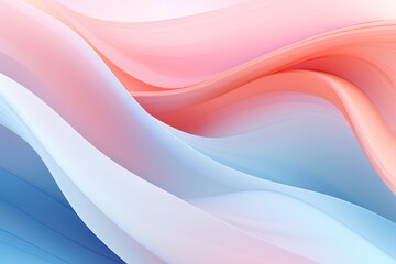 Aufkleber - Background from abstract pastel waves. AI generated