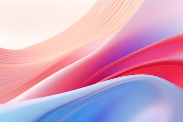 Aufkleber - Background from abstract pastel waves. AI generated