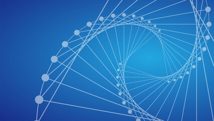 blue abstract geometric linear background with triangle shapes. vector editable illustration