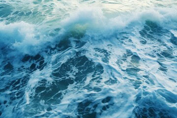 Poster - waves on beach in summer