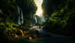 A Remote Jungle Waterfall