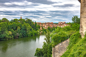 Wall Mural - Albi on the Tarn river the red town in south west of France
