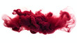 Transparent maroon red smoke cloud isolated - Generative AI