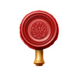 Envelope sealing wax. isolated object, transparent background
