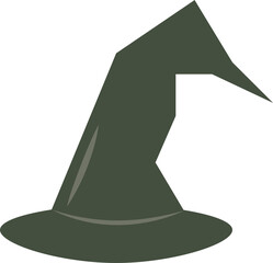 Digital png illustration of wizard hat on transparent background