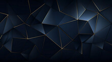 Abstract Hexagon Pattern Luxury Background With Triangles