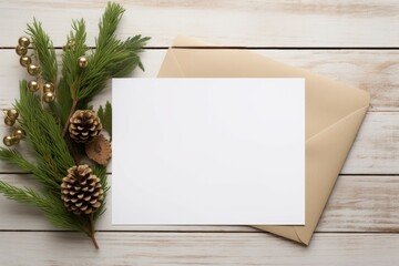 Poster - Christmas holiday card. Generate Ai