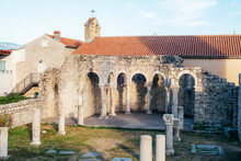 Ruins Of St John Monastery In Rab Town In Croatia