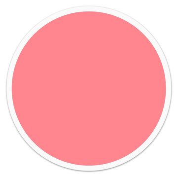 Pink Sticker. Can be used as a Text Frame.