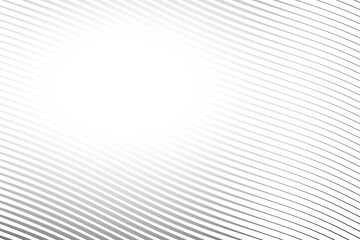 Poster - Diagonal lines halftone effect. Abstract black and white background with curve lines and waves. Banner.
