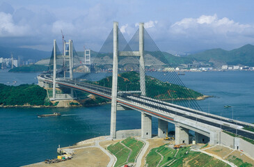 Sticker - ASIA CHINA HONGKONG TSING MA BRIDGE