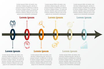 Poster - Infographic that provides a detailed report of the business, divided into 6 topics.