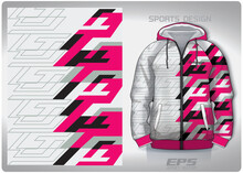 Vector Sports Shirt Background Image.pink White Pixel Pattern Design, Illustration, Textile Background For Sports Long Sleeve Hoodie,jersey Hoodie