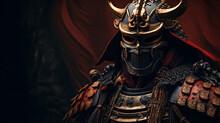Samurai In Armor And Mask, Generative Ai