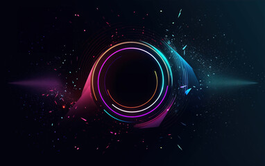 Sticker - curve abstract background,created with generative ai tecnology.