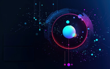 Sticker - curve abstract background,created with generative ai tecnology.
