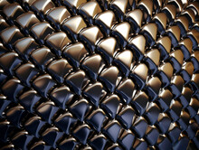 Abstract Aluminium Steel Metal Sheet Industry Wall Texture Pattern Background Wall. Ai Generative Illustration.