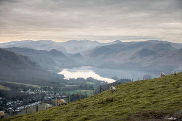 Wall Mural - landscape in the mountains of keswick