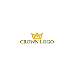 Sticker - Crown Icon Logo Design Template Isolated on white background