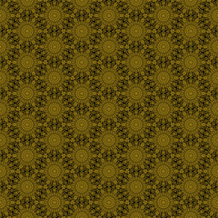 Wall Mural - Seamless pattern with traditional floral ornament