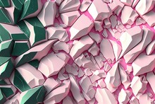 Abstract Pink And Green Rock Texture Background
