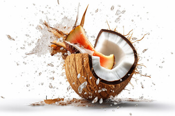 Wall Mural - coconut and splash