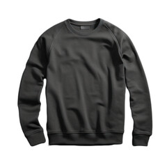 Black Crewneck Sweatshirt Isolated