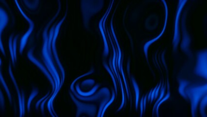 Poster - Hypnotic animation with linear pattern. Motion. Beautiful shimmering pattern with wavy lines and hypnotic effect. Pulsating hypnotic pattern with wavy lines and circles on black background