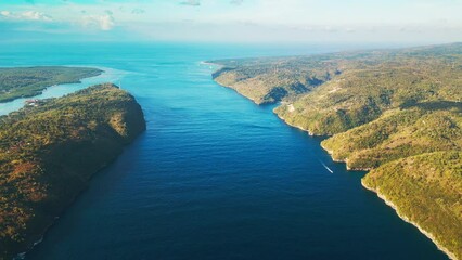 Sticker - Aerial view of Nusa Penida island near Bali, Indonesia