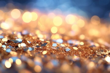 Poster - golden sequins.