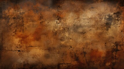 Canvas Print - Dirty Rust Background. Generative AI