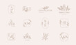 Wedding logos, hand drawn elegant, delicate and minimalist monogram collection