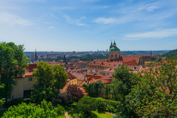 Wall Mural - Panorama of Prague city, Czech Republic Capital City