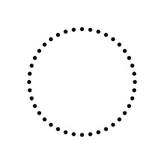 Poster - circle dash icon, vector flat symbol illustration on white background..eps