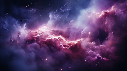 galaxy and nebula photo with purple and pink color tone, hyper realistic Made by AI generated