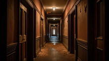 Haunted Hallway In Apartment Building