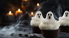 Ghost Frosting Cupcakes