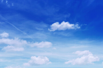 Wall Mural - blue sky with clouds many beautiful white