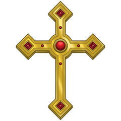 Christian cross vector design