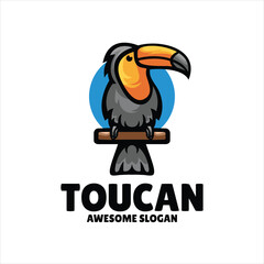 Sticker - toucan mascot illustration logo design