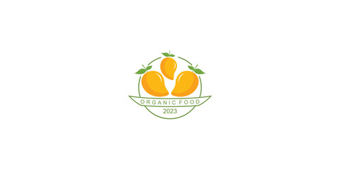 Wall Mural - Creative mango logo design with unique concept| premium vector